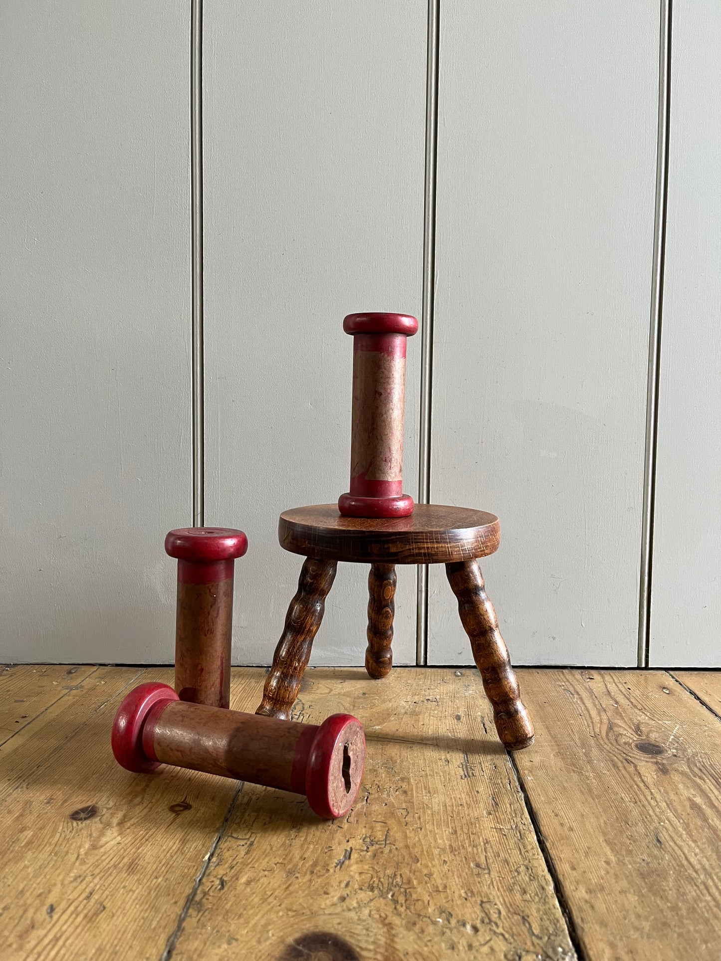 Red bobbins